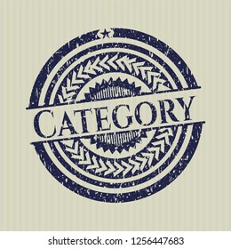 Blue Category rubber grunge texture seal