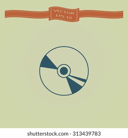 Blue CD or DVD icons 
