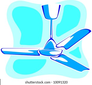 blue Ceiling fan	