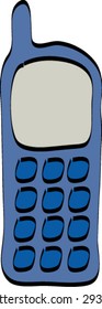 Blue cellphone