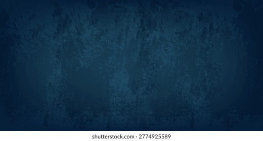 blue cement background, horizontal blank concrete wal