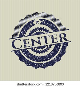 Blue Center with rubber seal texture