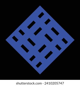 blue ceramic design on a blue background