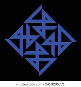 diseño de cerámica azul sobre fondo azul