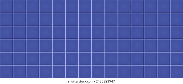 Blue ceramic tile texture abstract background vector illustration