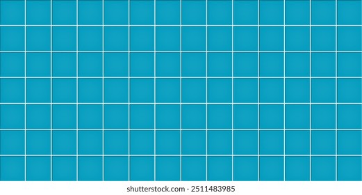 Ilustración vectorial de fondo de textura de pared de azulejo de cerámica azul