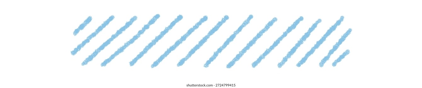 Blauer Kreiderahmen mit Skizzenstreifen und handgezeichnetem Strich erzeugt ein hervorgehobenes Rechteck. Zitatsymbol als strukturierter Hintergrund für die Anzeige von kreativem Text, Karten oder Vorlagen-Akzent.