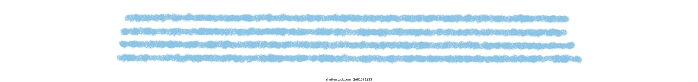 Blaue Kreide unterstreichen handgezeichnete Strich mit Skizze Stil und Highlight auf Kreidetafel. Banner Line fügt grafische Elemente für Kunst, Schulnoten oder kreative Hintergrunddekorationskonzepte hinzu.