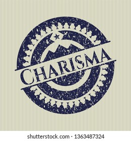 Blue Charisma distressed rubber texture