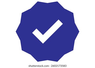 Blue Check mark set icon. Simple web buttons. Blue Checkmarks and confirm. Round checkmark. EPS 10.