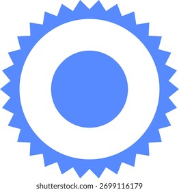Vector azul del icono de verificación de marca de verificación.
