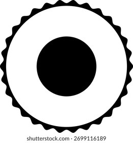 Vector azul del icono de verificación de marca de verificación.
