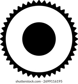 Vector azul del icono de verificación de marca de verificación.
