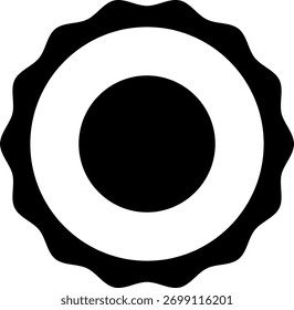 Blue check mark tick verification icon symbol vector.
