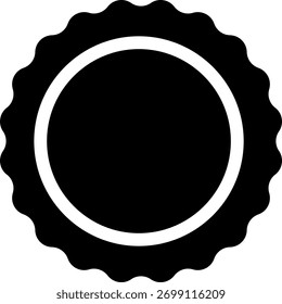 Blue check mark tick verification icon symbol vector.
