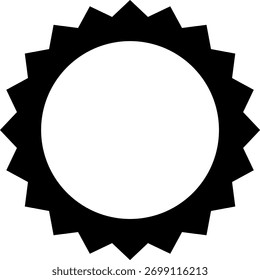 Blue check mark tick verification icon symbol vector.
