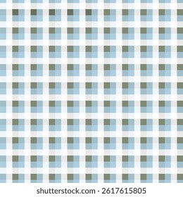 Blue check seamless pattern. Texture for plaid, tablecloths, clothes, shirts, dresses, paper, bedding, blankets, quilts and other textile products. Vector illustration EPS 10