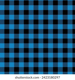 blue checked fabric texture pattern