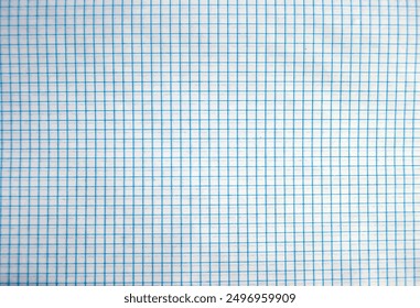 A blue checked notebook page. A copy book blank page background.