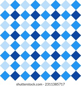 Blue checker pattern. checker seamless pattern vector. checker pattern. Decorative elements, floor tiles, wall tiles, bathroom tiles, swimming pool tiles.
