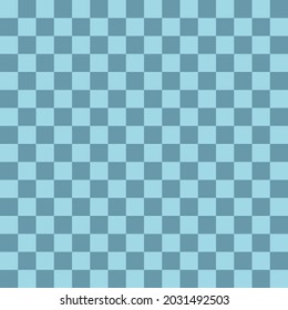Blue checkerboard pattern background. Vector background.