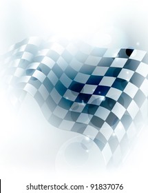 Blue Checkered Background, 10eps