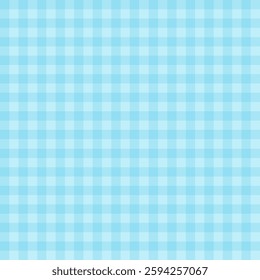 Blue checkered background. Seamless pattern for textile, wrapping paper, postcards or covers. 