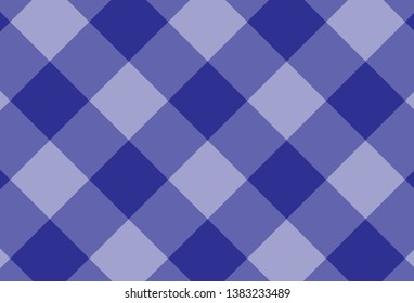 Blue checkered cotton background - Vector Illustration.