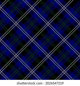 patrón de cuadros azules. Textura de píxel de hueso de arenque. Baldosas suaves. Gingham, vichy plaid para el diseño de tela.