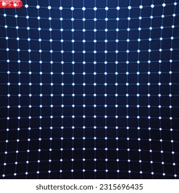 blue checkered vector background. glowing nodes.