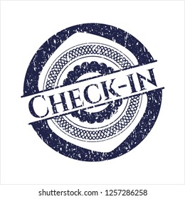 Blue Check-in rubber seal