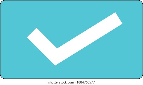 icono de la lista de verificación azul con un diseño sencillo