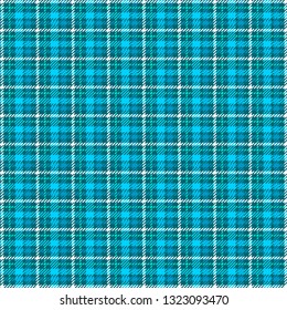 Blue checkred plaid pattern tablecloth fiber, tartan, fabric vector illustration