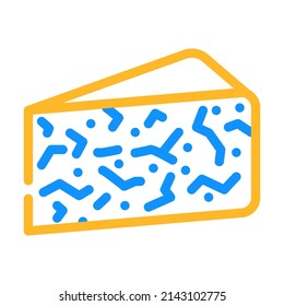 blue cheese color icon vector. blue cheese sign. isolated symbol illustration