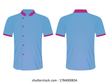 uniforme de chef azul. ilustración vectorial