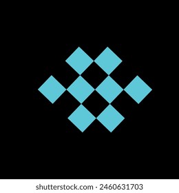 Blaues Schachbrett vor dem Hintergrund