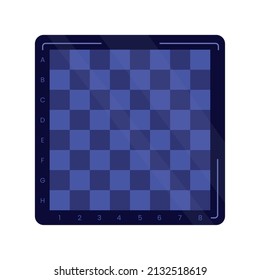 blue chessboard design over white