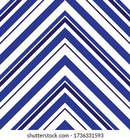 Color azul Chevron diagonal rayado fondo de patrón sin soldadura adecuado para textiles de moda, gráficos