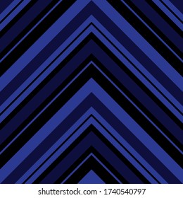 Blue Chevron diagonal striped seamless pattern background suitable for fashion textiles, graphics
