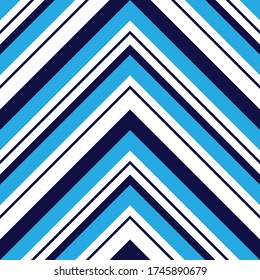 Blue Chevron diagonal gestreift nahtlose Muster Hintergrund geeignet für Modetextilien, Grafiken