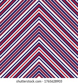 Color azul Chevron diagonal rayado fondo de patrón sin soldadura adecuado para textiles de moda, gráficos