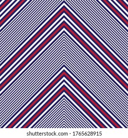 Blue Chevron diagonal gestreifter, nahtloser Musterhintergrund, geeignet für Modetextilien, Grafiken
