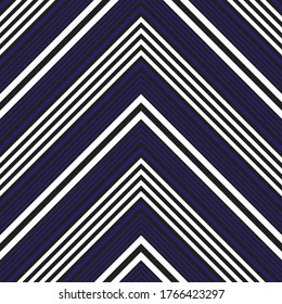 Blue Chevron diagonal striped seamless pattern background suitable for fashion textiles, graphics