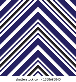 Blue Chevron diagonal gestreifter, nahtloser Musterhintergrund, geeignet für Modetextilien, Grafiken