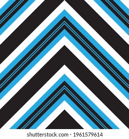 Color azul Chevron diagonal rayado fondo de patrón sin soldadura adecuado para textiles de moda, gráficos