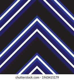 Blue Chevron diagonal striped seamless pattern background suitable for fashion textiles, graphics