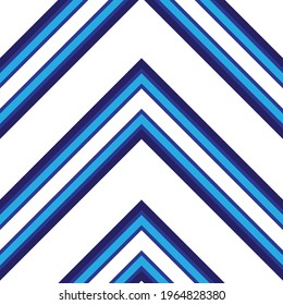 Blue Chevron diagonal striped seamless pattern background suitable for fashion textiles, graphics