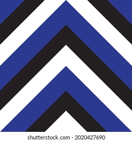 Blue Chevron diagonal striped seamless pattern background suitable for fashion textiles, graphics