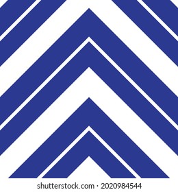 Blue Chevron diagonal striped seamless pattern background suitable for fashion textiles, graphics