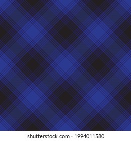 Blue Chevron Plaid Tartan textured Seamless pattern design suitable for fashion textiles and graphics